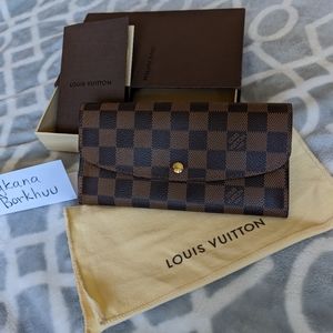 SOLD Louis Vuitton Emilie wallet damier enene